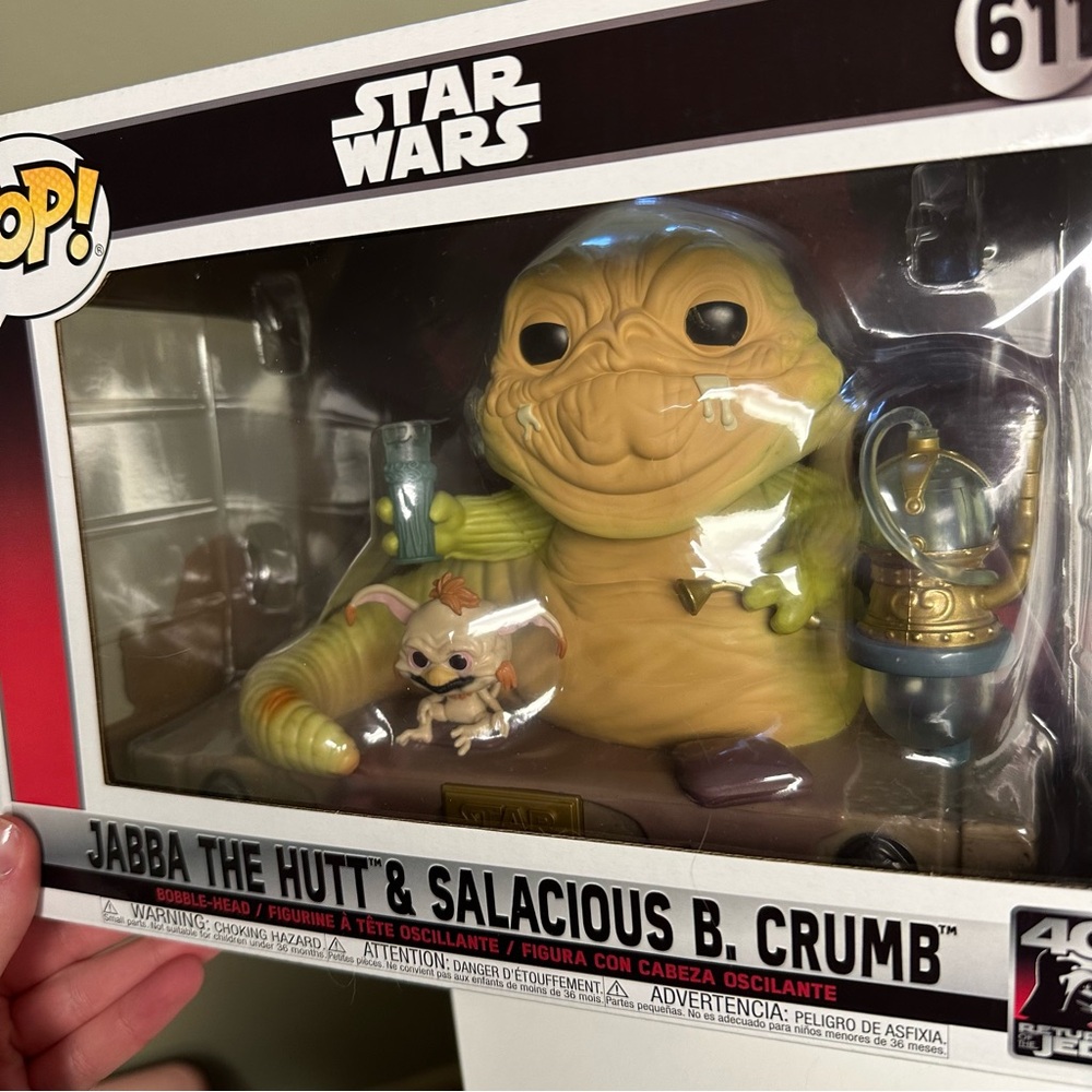 Funko Pop! Star Wars 40th Anniversary Jabba & Salacious B. Crumb Vinyl Figure - Picture 5 of 9